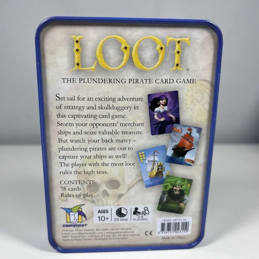 loot: The Plundering Pirate Card Game By Gamewright 2017 Complete Sealed Cards